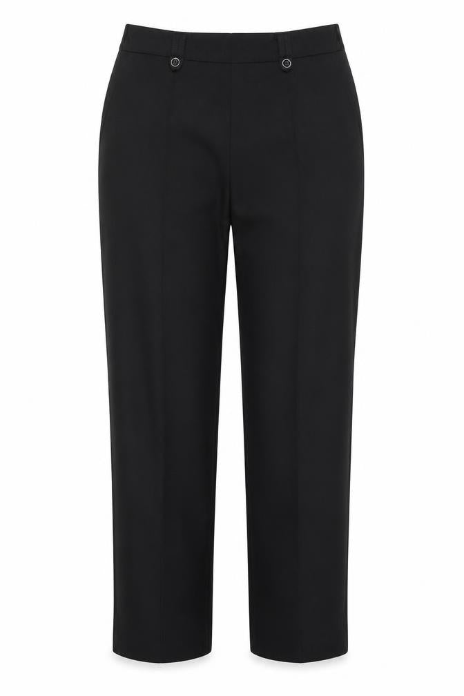Bonmarché Womens Black Polyester Trousers Size 14 L29 in Regular