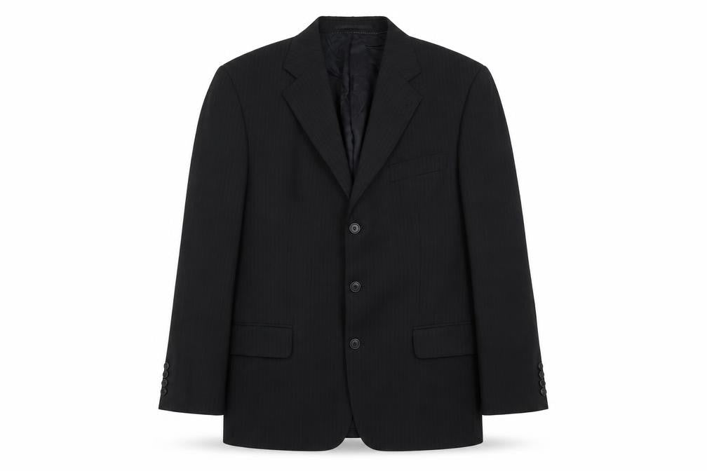 Bäumler Baumer Mens Black  Polyester Jacket Blazer Size 36
