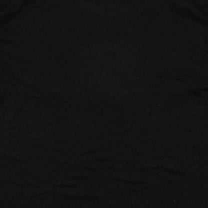Select Womens Black Round Neck  Acrylic Pullover Jumper Size XL
