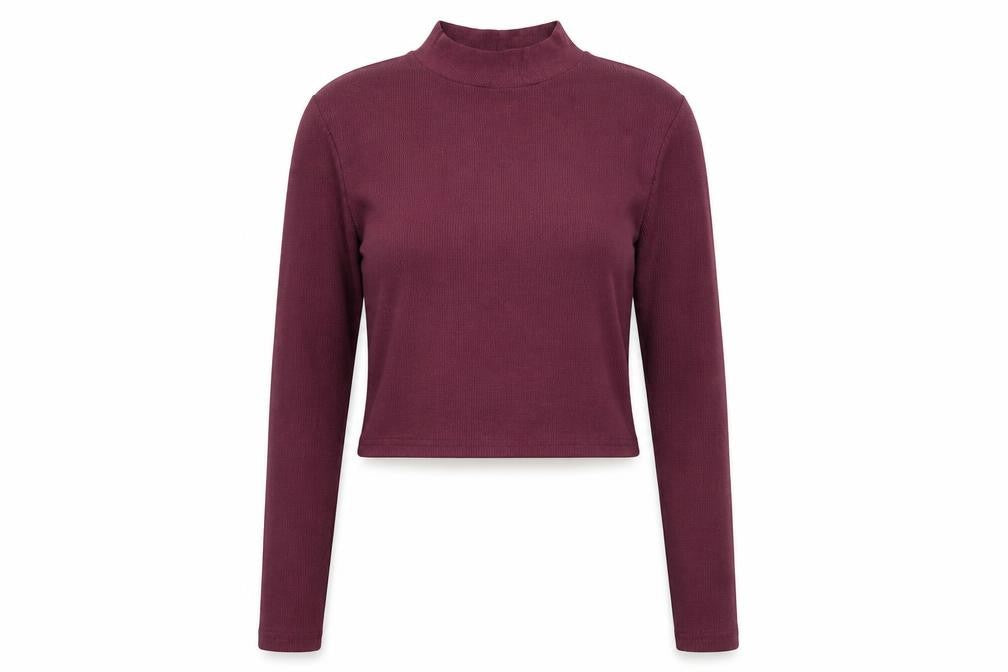 H&M Womens Purple High Neck  Polyester Pullover Jumper Size S