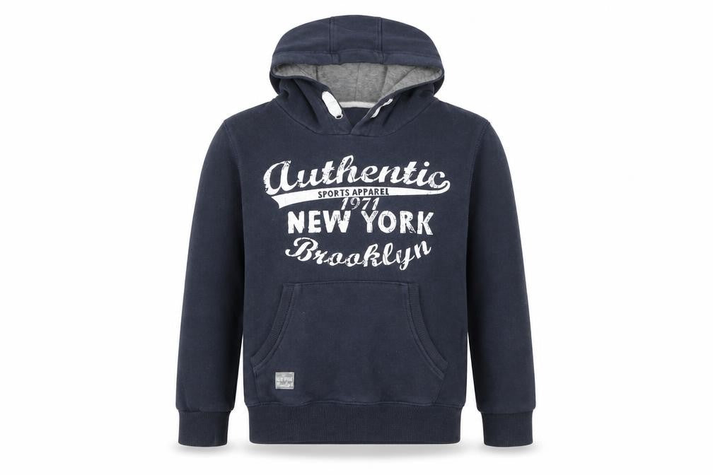 Rebel Boys Blue  Cotton Pullover Hoodie Size 7-8 Years