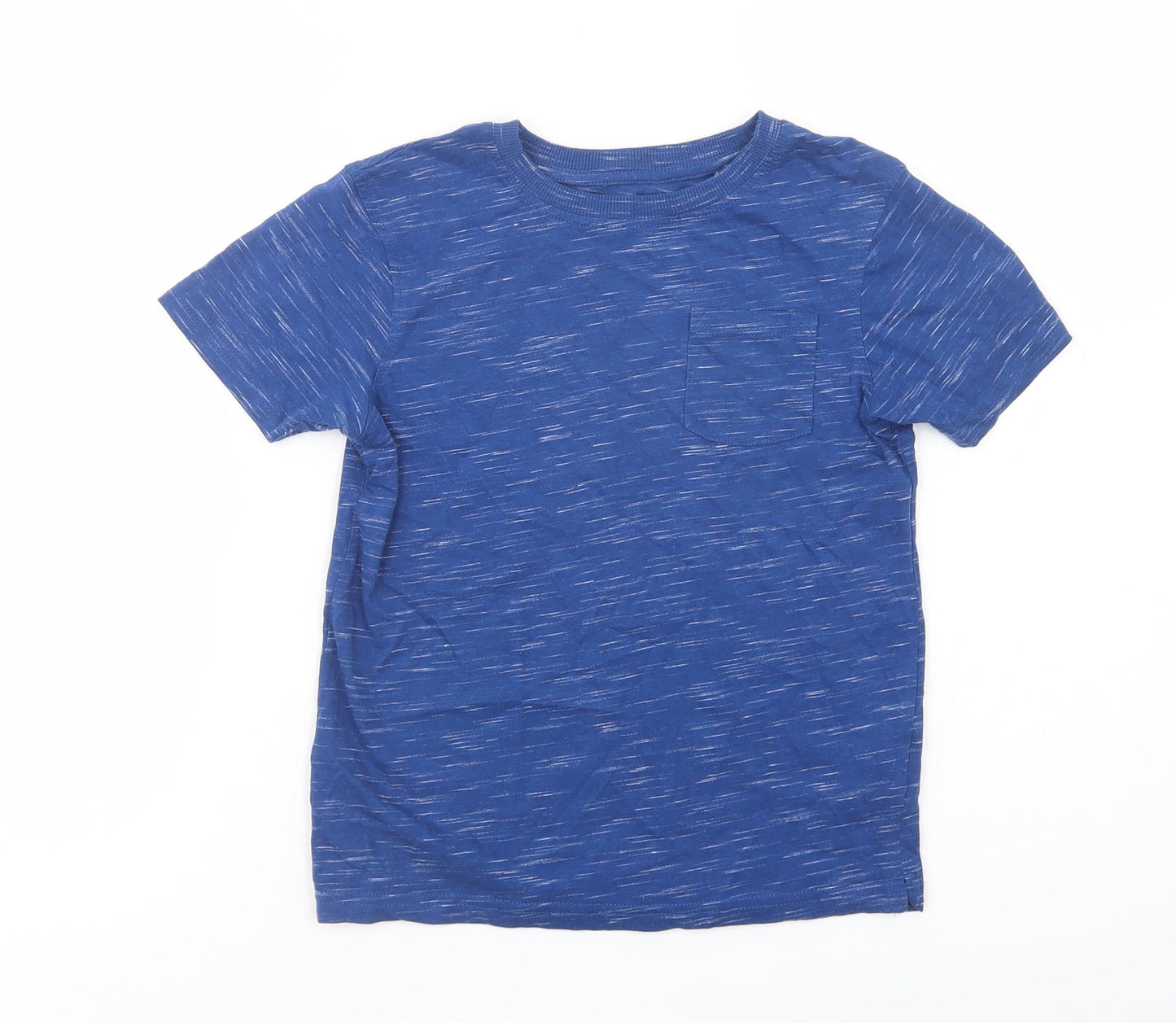 George Boys Blue  Cotton Pullover Polo Size 6-7 Years Crew Neck Pullover