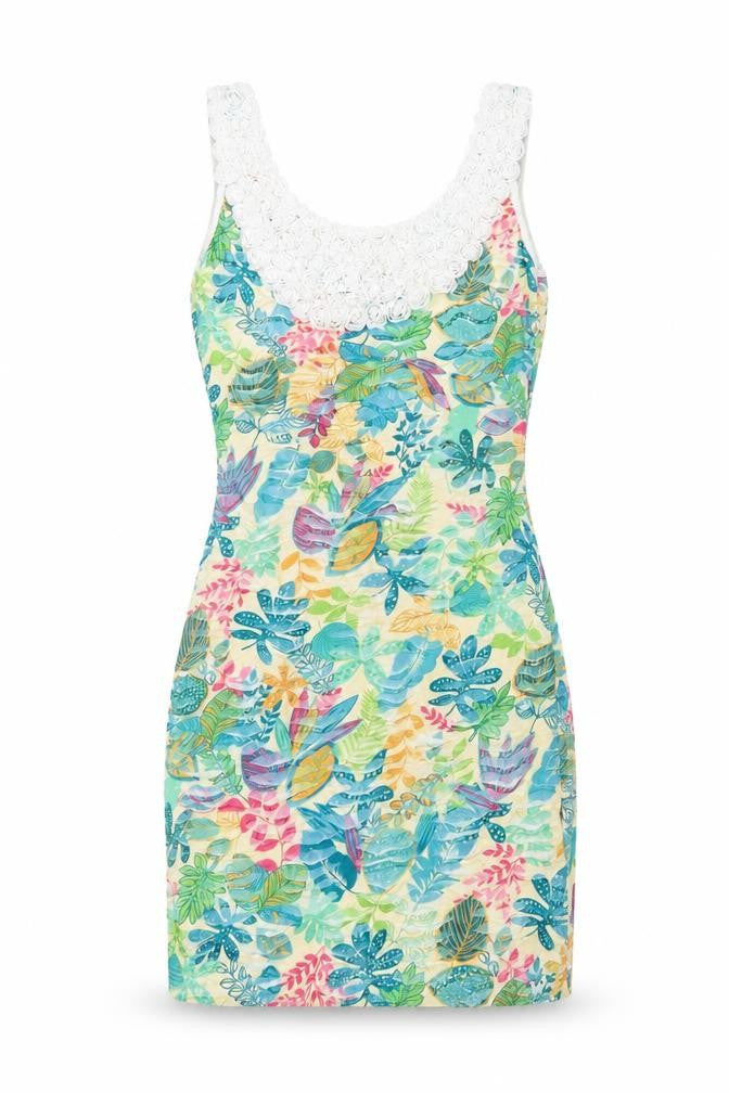 Quiz Womens Multicoloured Floral Polyester Bodycon  Size 8  Scoop Neck Pullover