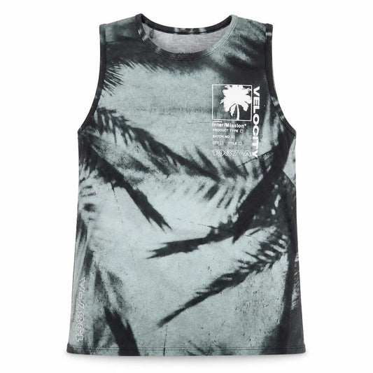 Primark Girls Green Floral Polyester Pullover Tank Size 10-11 Years Crew Neck Pullover - Palm Trees