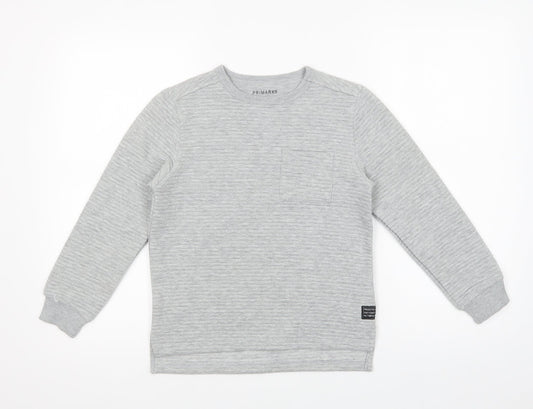 Primark Boys Grey  Polyester Pullover Sweatshirt Size 9-10 Years  Pullover