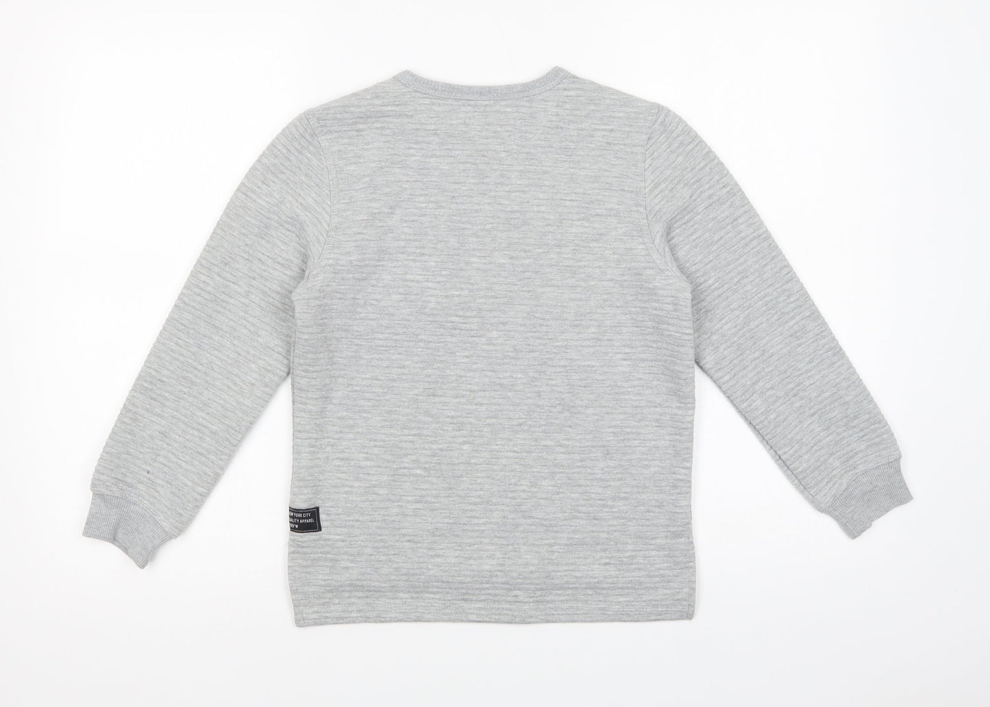 Primark Boys Grey  Polyester Pullover Sweatshirt Size 9-10 Years  Pullover