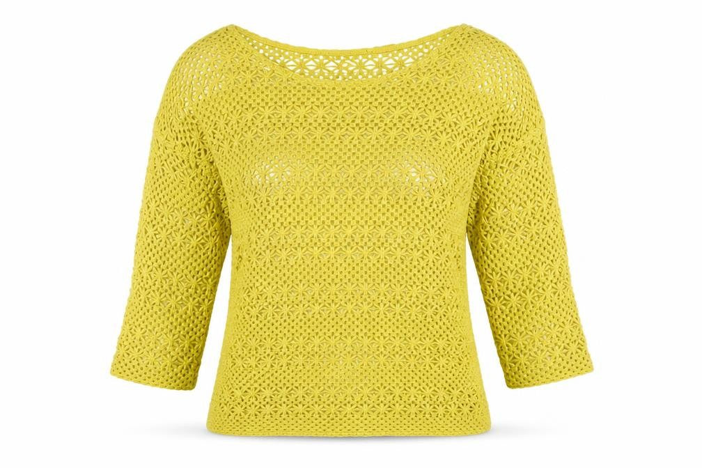 NEXT Womens Yellow Round Neck  Polyester Shrug Jumper Size 12