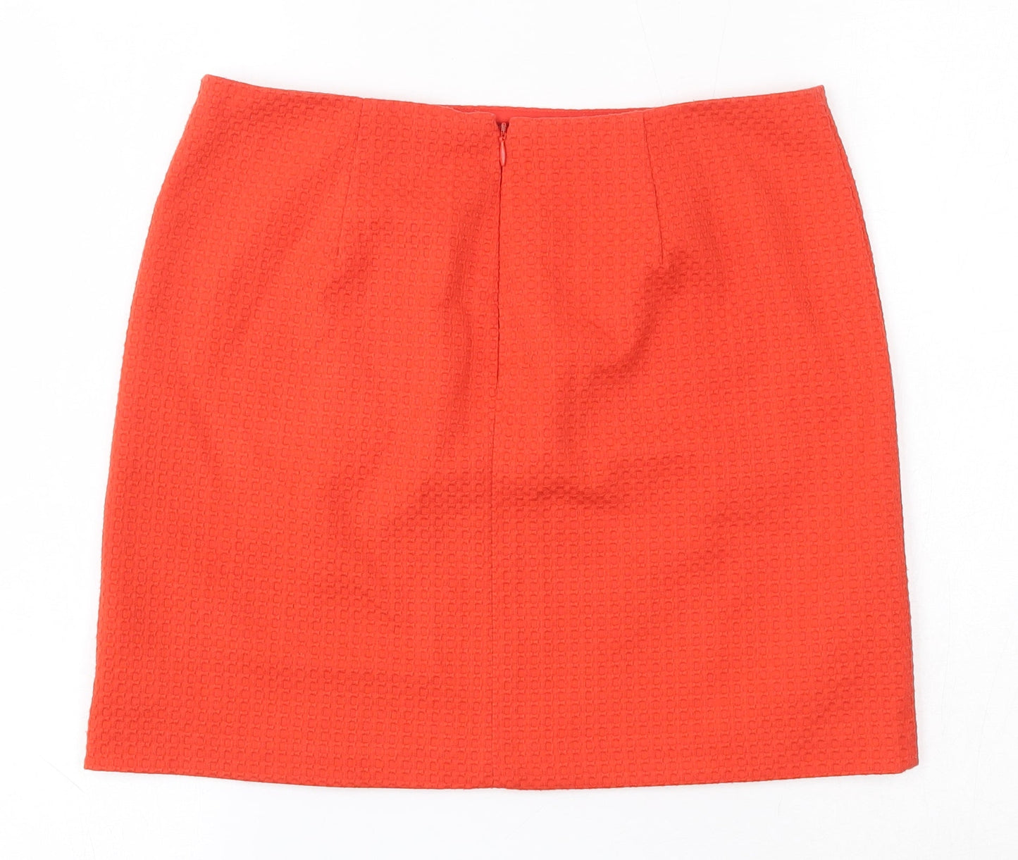 TU Womens Orange  Polyester Mini  Size 10   Zip