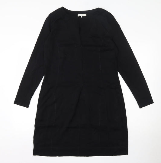 Sandwich Womens Black  Viscose Skater Dress  Size 38  Round Neck