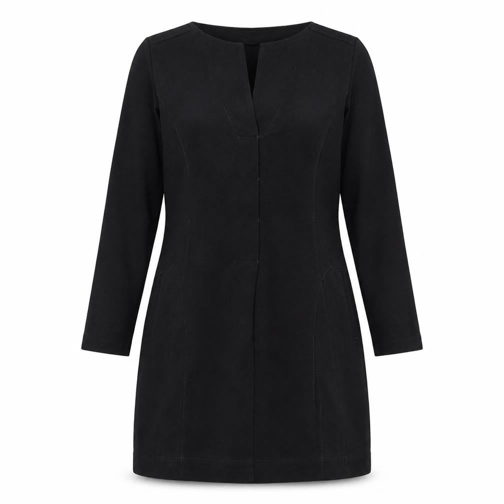 Sandwich Womens Black  Viscose Skater Dress  Size 38  Round Neck