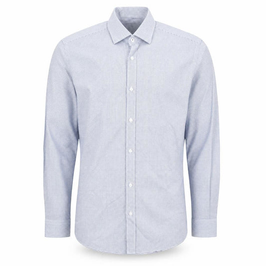 Taylor & Wright Mens Blue Geometric Cotton  Button-Up Size 14.5 Collared Button