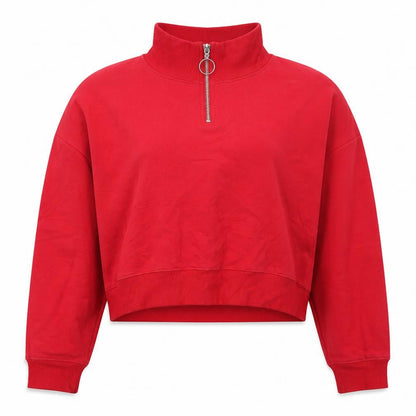 H&M Womens Red  Cotton Pullover Sweatshirt Size XS  Pullover