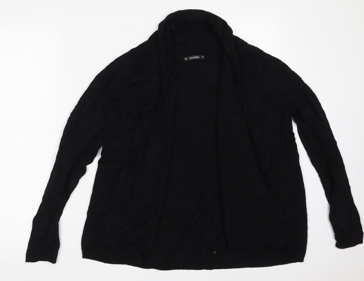 Dunnes Stores Womens Black V-Neck  Viscose Wrap Jumper Size M