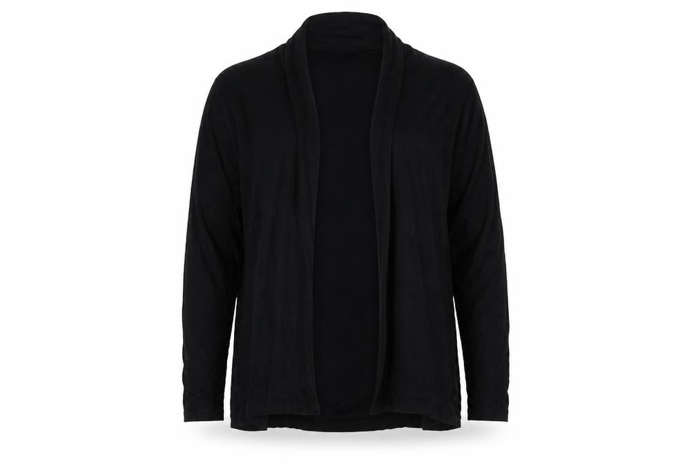 Dunnes Stores Womens Black V-Neck  Viscose Wrap Jumper Size M
