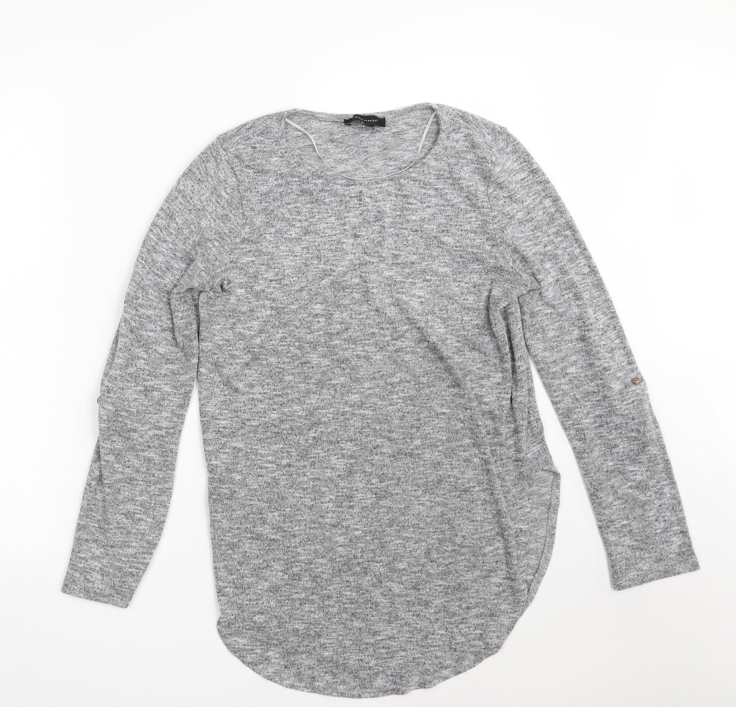 Atmosphere Womens Grey Round Neck  Polyester Pullover Jumper Size 12