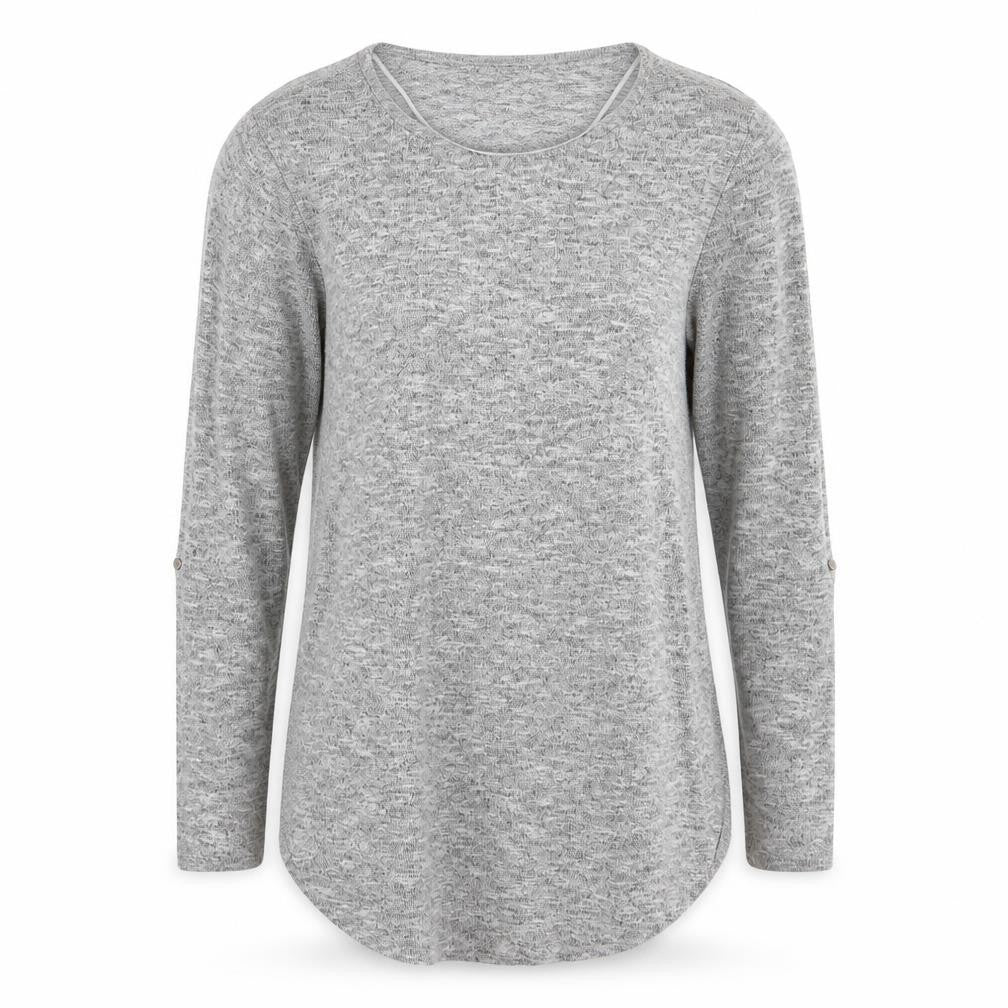 Atmosphere Womens Grey Round Neck  Polyester Pullover Jumper Size 12