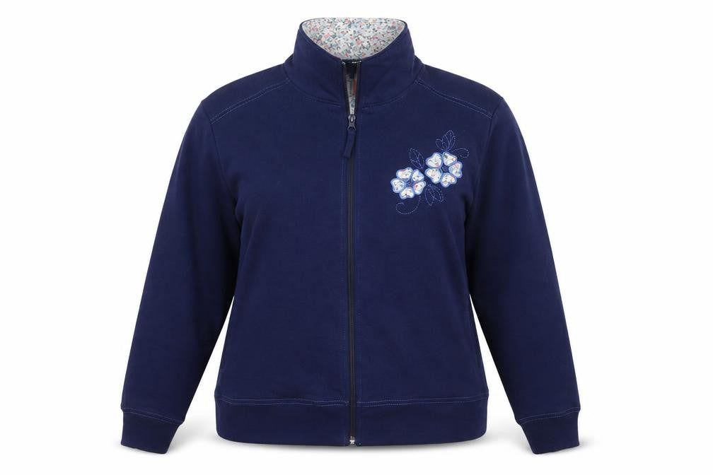 Dixie  Womens Blue   Jacket  Size S  Zip - SIZE S/M