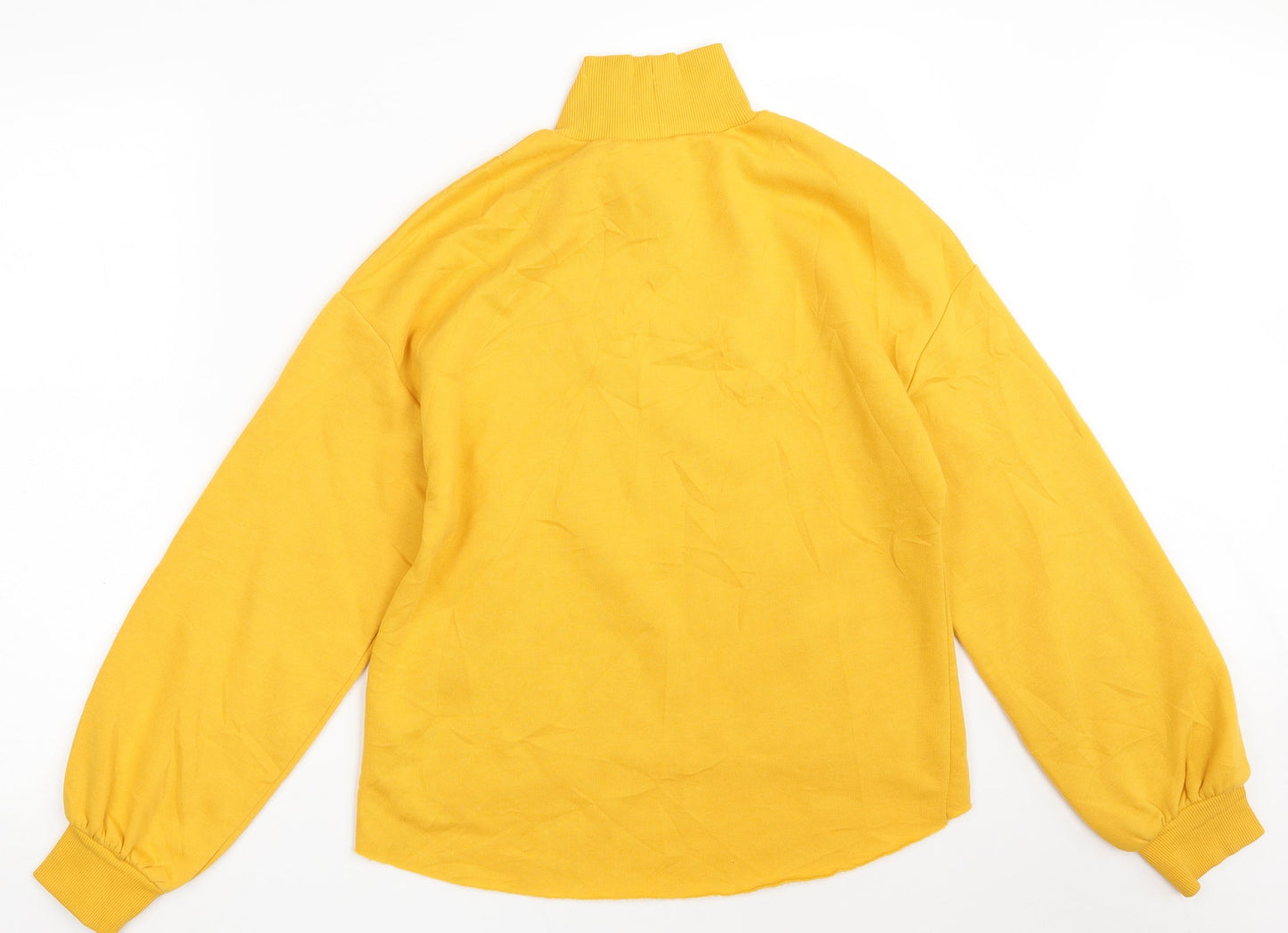 Zara Womens Yellow  Polyester Pullover Sweatshirt Size S   - Never Ending