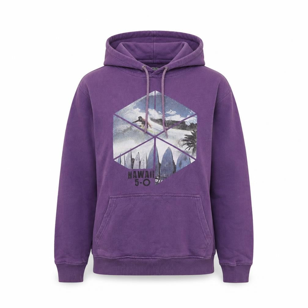 hawaii Womens Purple  Cotton Pullover Hoodie Size S  Pullover