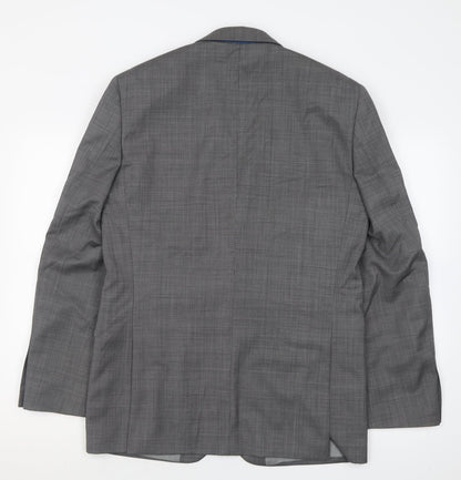 Next Mens Grey  Wool Jacket Suit Jacket Size 38