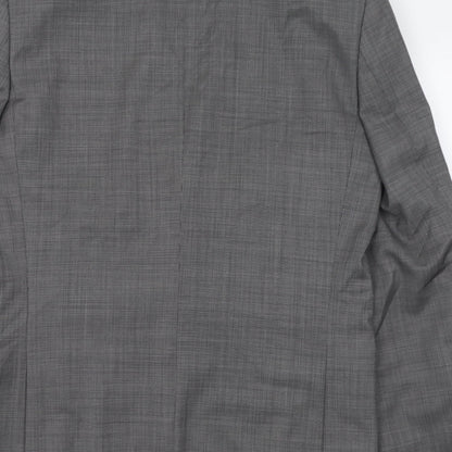 Next Mens Grey  Wool Jacket Suit Jacket Size 38