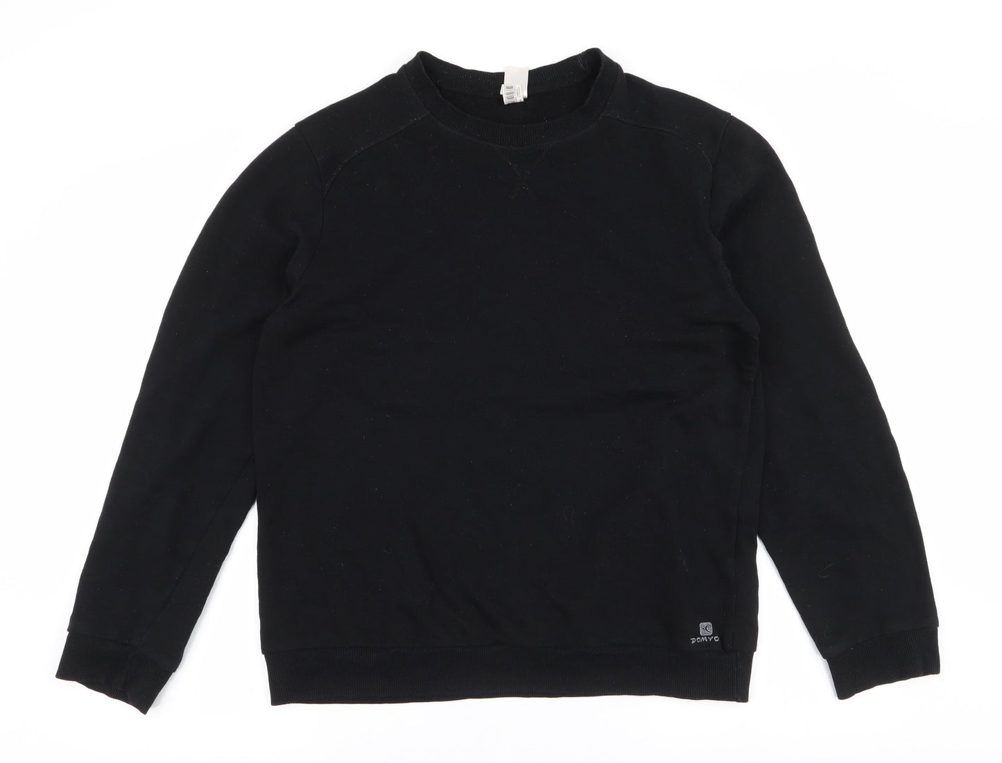 Oxylane Mens Black  Polyester Pullover Sweatshirt Size L