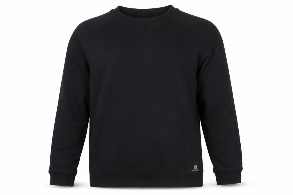 Oxylane Mens Black  Polyester Pullover Sweatshirt Size L