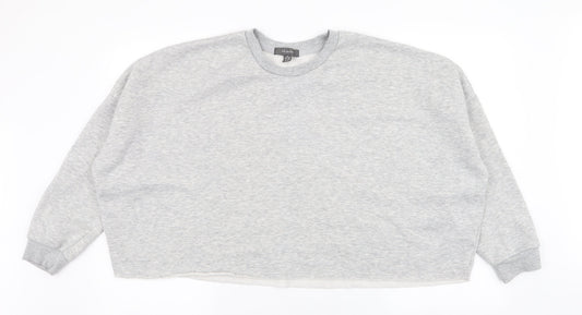 Primark Womens Grey  Polyester Pullover Sweatshirt Size XL  Pullover - Cropped