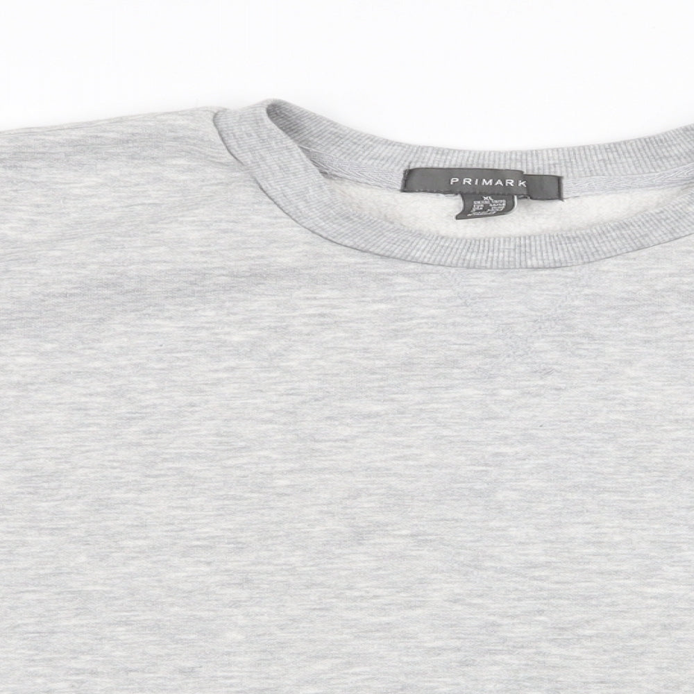 Primark Womens Grey  Polyester Pullover Sweatshirt Size XL  Pullover - Cropped