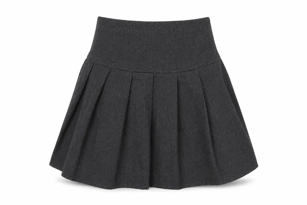 NEXT Girls Grey  Polyester Skater Skirt Size 6 Years  Regular Zip