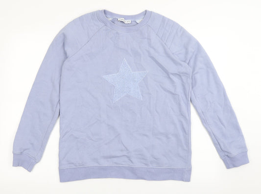 Gallery Womens Blue   Pullover Sweatshirt Size XS  Pullover