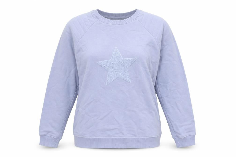 Gallery Womens Blue   Pullover Sweatshirt Size XS  Pullover