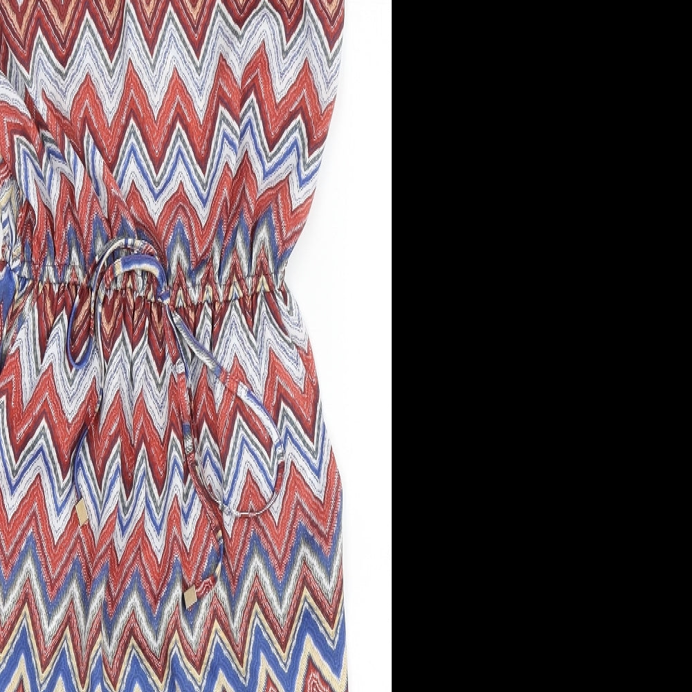 River Island Womens Multicoloured  Polyester Sheath  Size 8  Roll Neck Pullover