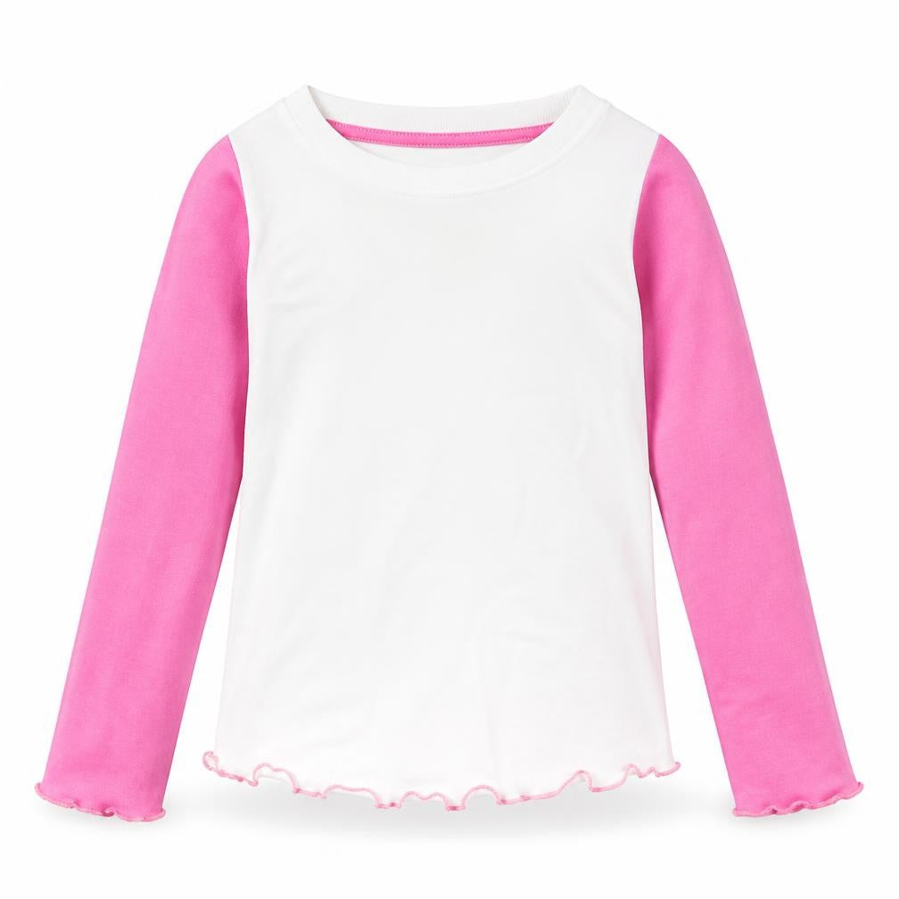 Skippy-T Girls White Camouflage Cotton Basic Casual Size 9-12 Months Round Neck Pullover