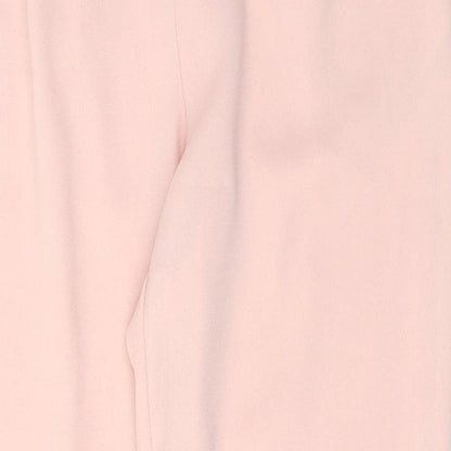 Preloved Damart Womens Pink  Polyester Trousers  Size 12 L27 in Regular Tie - Detail