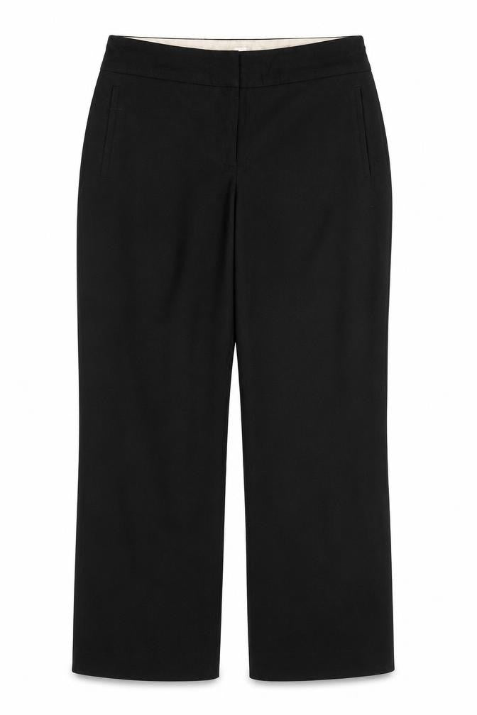 NEXT Womens Black  Polyester Trousers  Size 10 L28 in Regular Zip