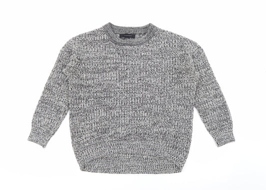 Atmosphere Womens Grey Crew Neck  Acrylic Pullover Jumper Size 8