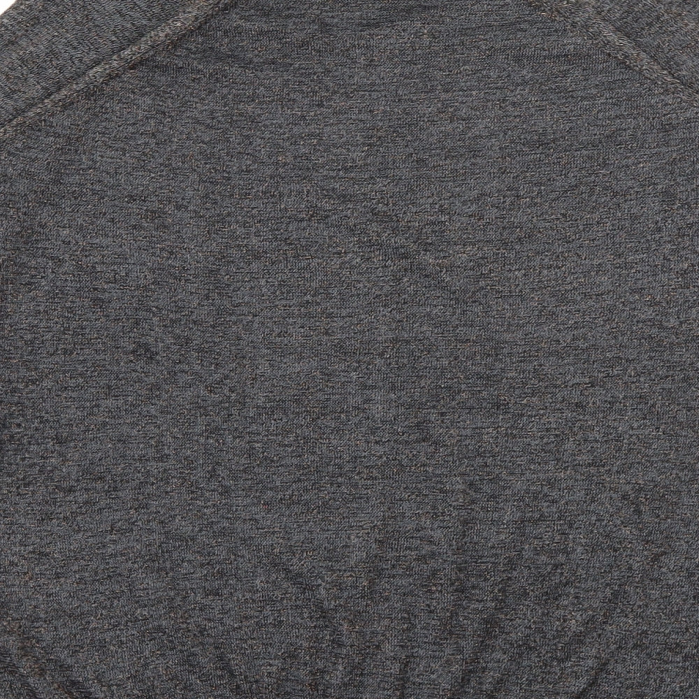 F&F Womens Grey High Neck  Viscose Pullover Jumper Size 8