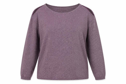 Next Womens Purple Round Neck  Viscose Pullover Jumper Size S
