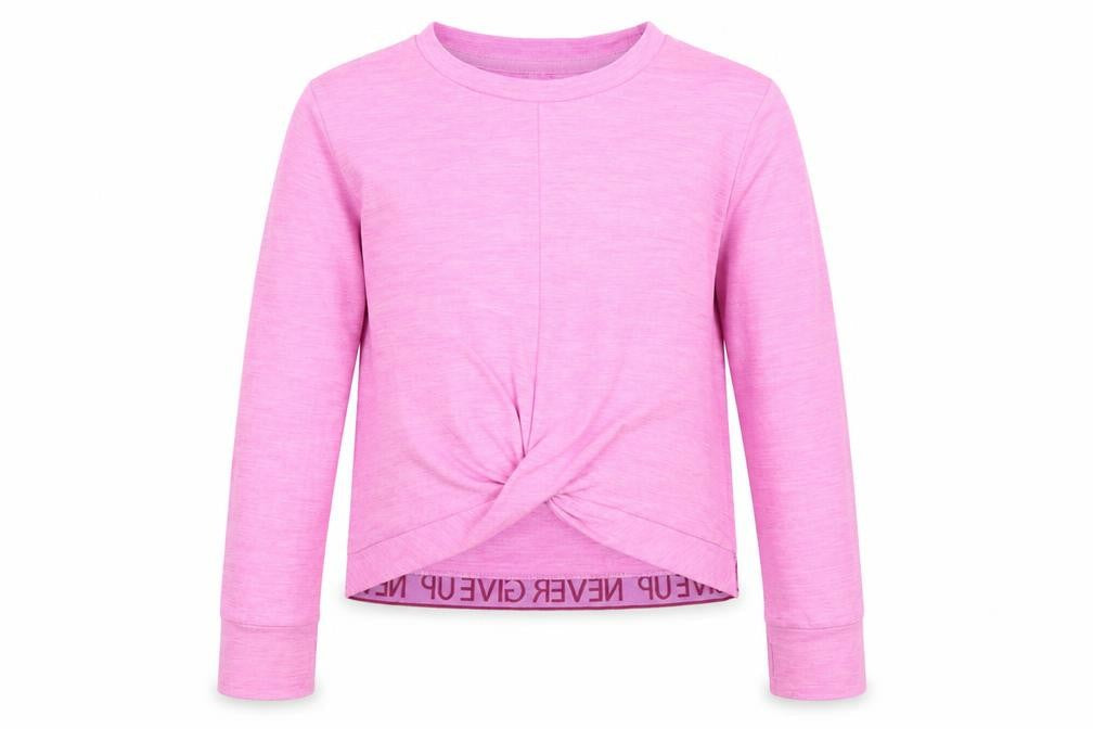 Dunnes Stores Girls Purple  Polyester Basic T-Shirt Size 6-7 Years Round Neck Pullover