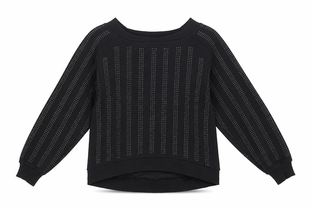 River Island Womens Black  Cotton Pullover Sweatshirt Size XS  Pullover