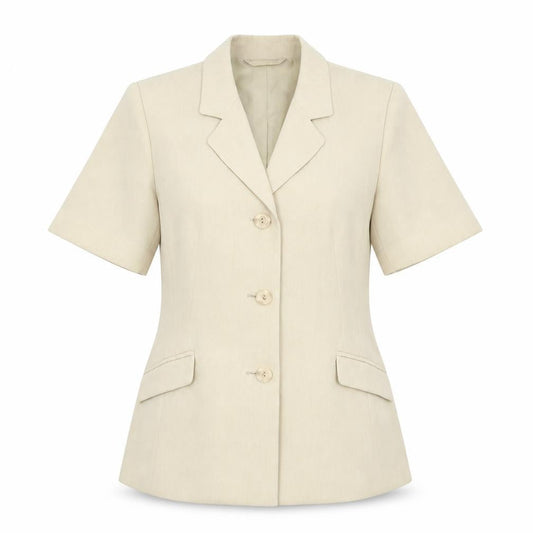 BHS Womens Beige  100% Polyester Jacket Suit Jacket Size 14