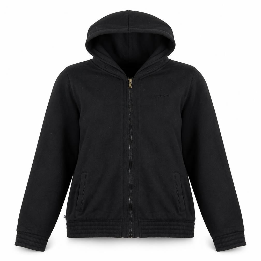 LA Gear Womens Black  Polyester Full Zip Sweatshirt Size 12  Zip