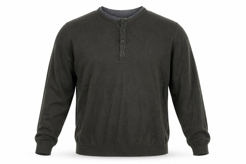 North Coast Mens Green Round Neck  Polyester Pullover Jumper Size L
