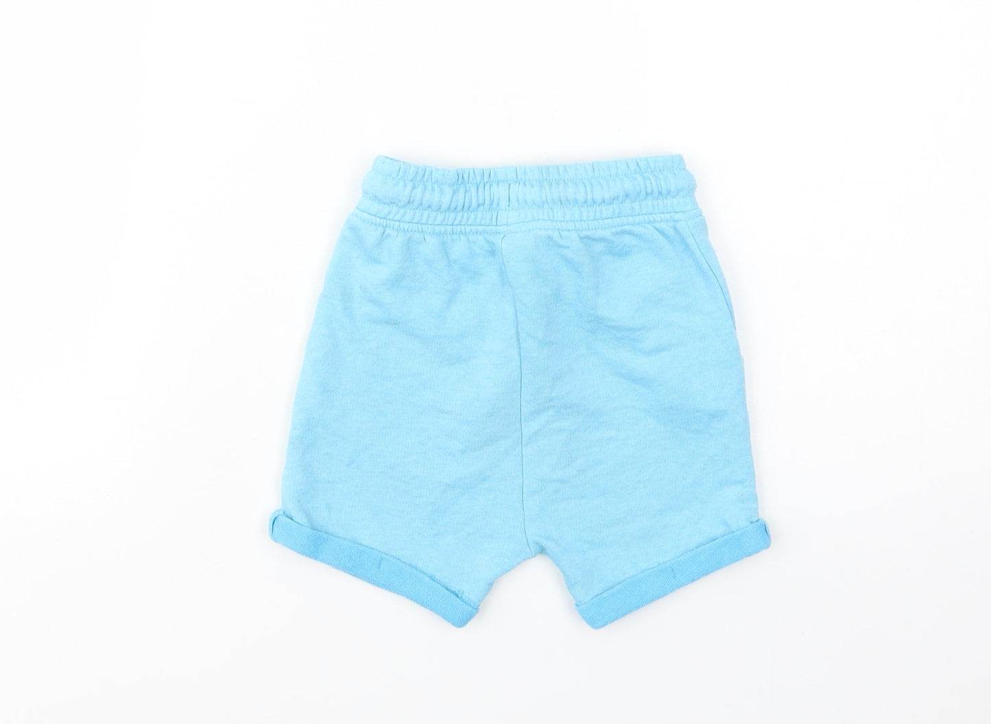 George Girls Blue  Polyester Sweat Shorts Size 2-3 Years  Regular Drawstring