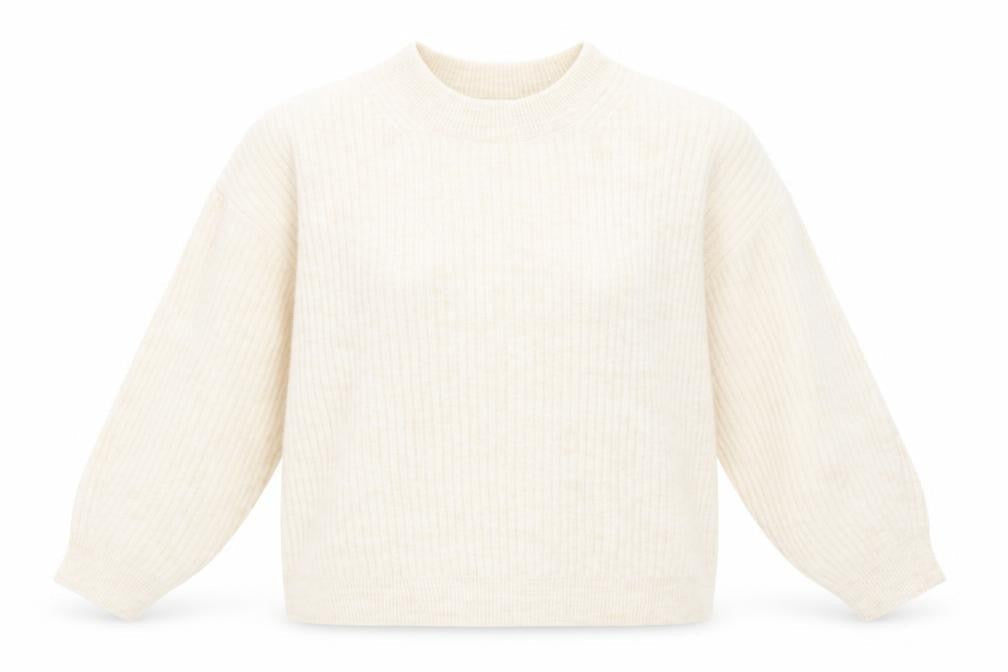 H&M Womens Beige Crew Neck  Polyester Pullover Jumper Size M