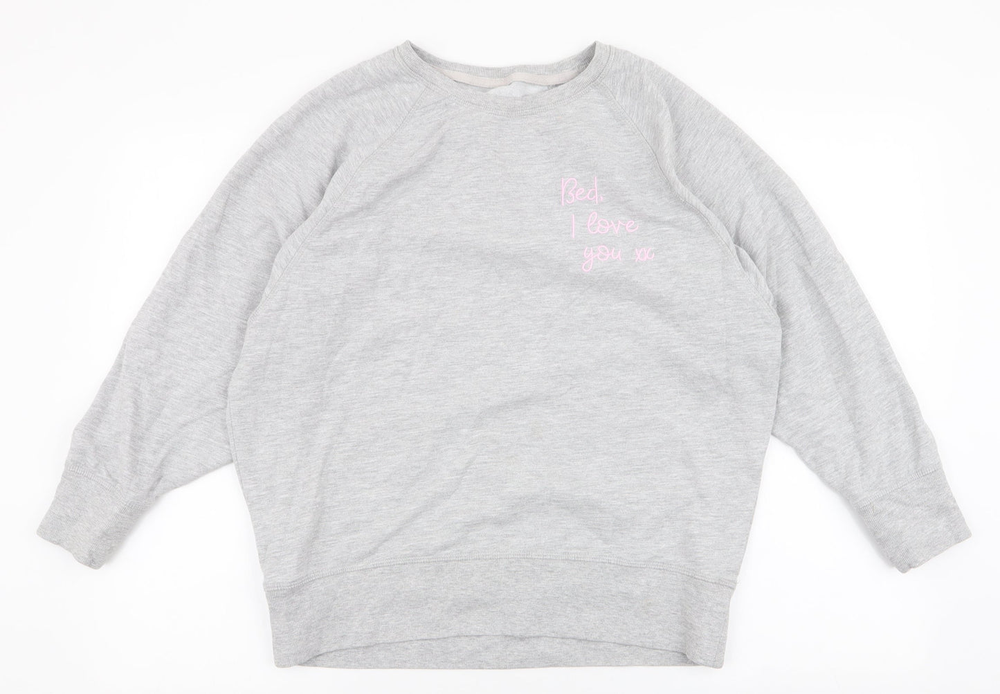George Womens Grey  Cotton Pullover Sweatshirt Size 12  Pullover