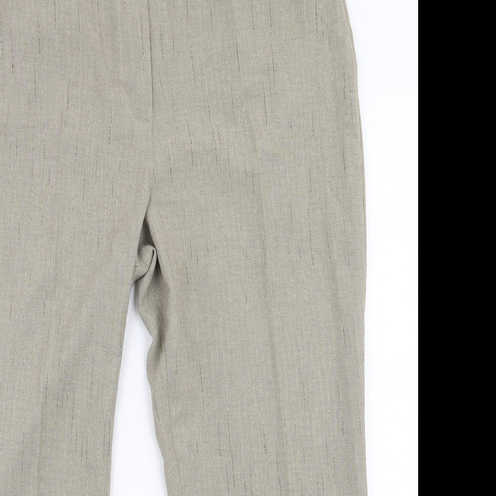 Alexara Womens Green  Polyester Trousers  Size 18 L27 in Regular Zip