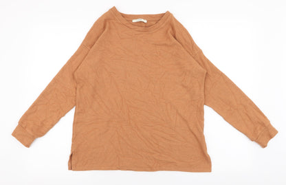 George Womens Yellow  Viscose Pullover Sweatshirt Size S  Pullover