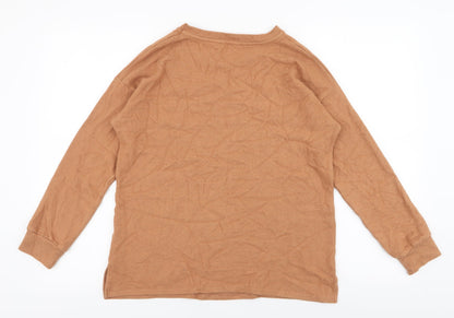 George Womens Yellow  Viscose Pullover Sweatshirt Size S  Pullover